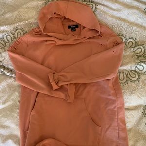 FBRK ripped and repaired hoodie